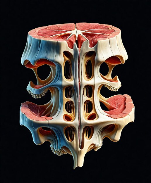 Foto un modello di cranio con la bocca aperta