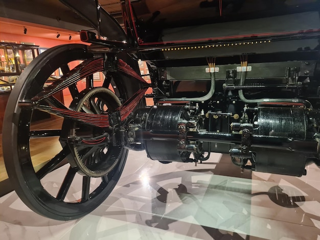 a model of a steam engine with the engine number 6.