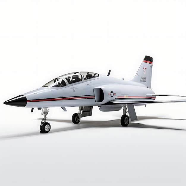 Photo model t 38 talon 1961 supersonic jet trainer on white background a illustration assembly designs