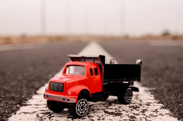 Model of the Truck on an Asphalt Road