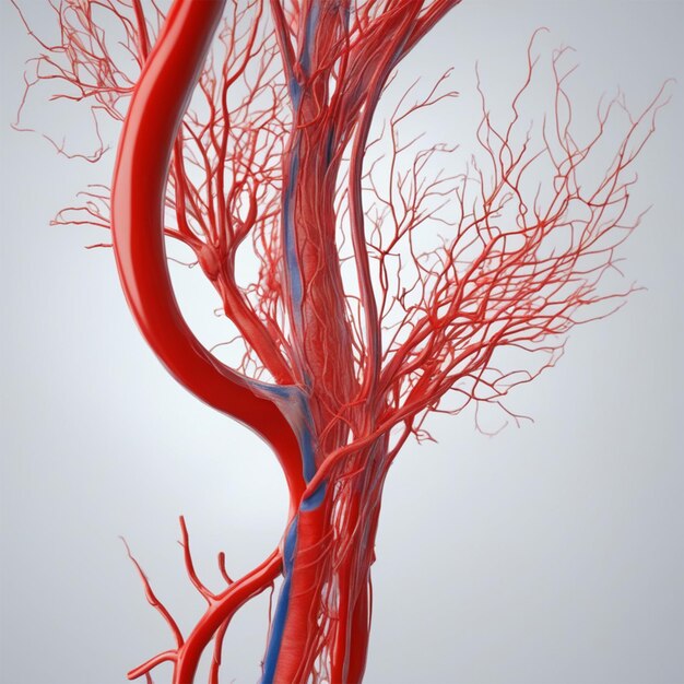Foto model van een lever een anatomie 32k uhdsharp super focusfijn detailperfecte afbeeldingperfecte compositie