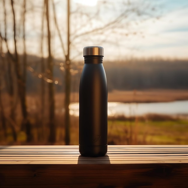 Model van een waterfles thermos