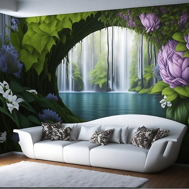 Modern 3D Natural Wall Paintings