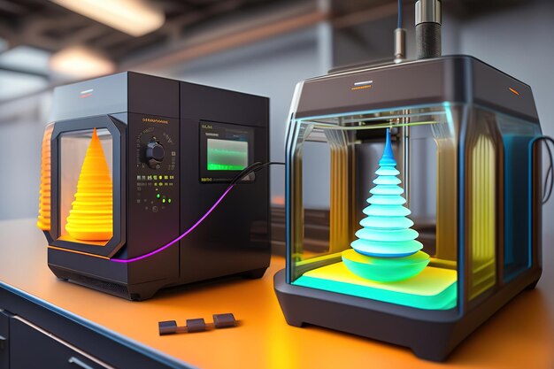 Photo modern 3d printing technology