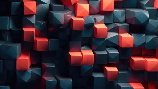 Modern Abstract 3D Background Generative AI