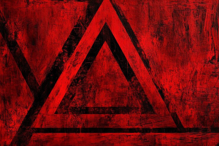 Photo modern abstract acrylic painting geometric artwork background