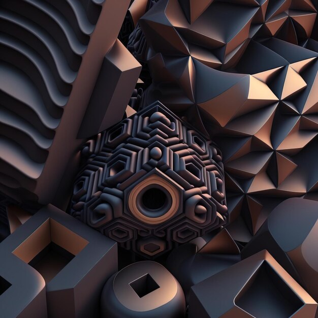 Modern Abstract Background futuristic pattern Generative AI