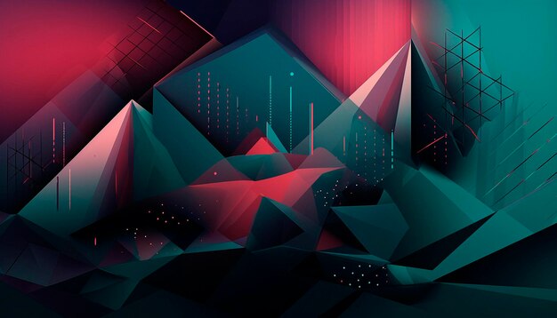 Photo modern abstract background with geometric shapes