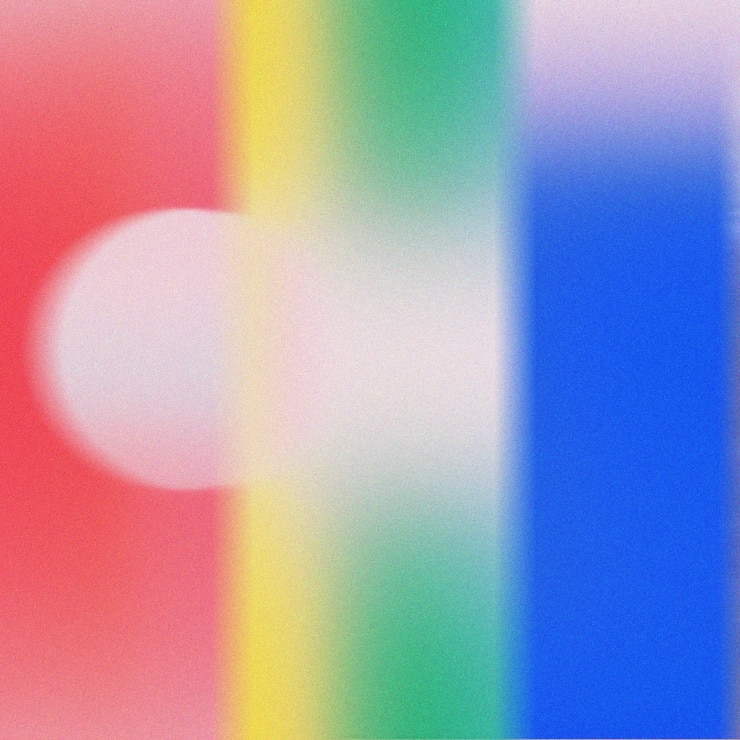 Photo modern abstract banner of various gradient colors plus grain texture