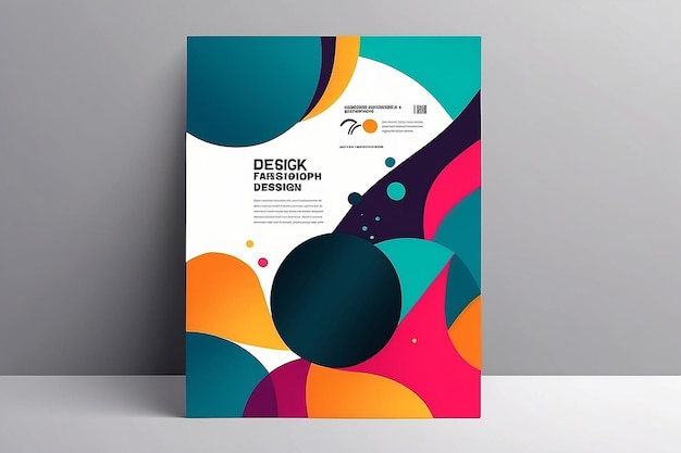 modern abstract design for art sjabloon design coverfront pagina mockup