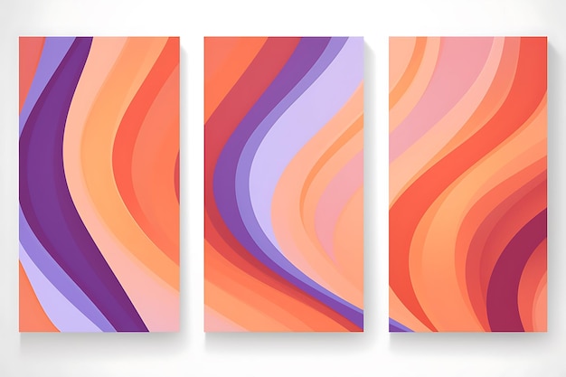 Photo modern abstract gradient covers for dynamic backgrounds