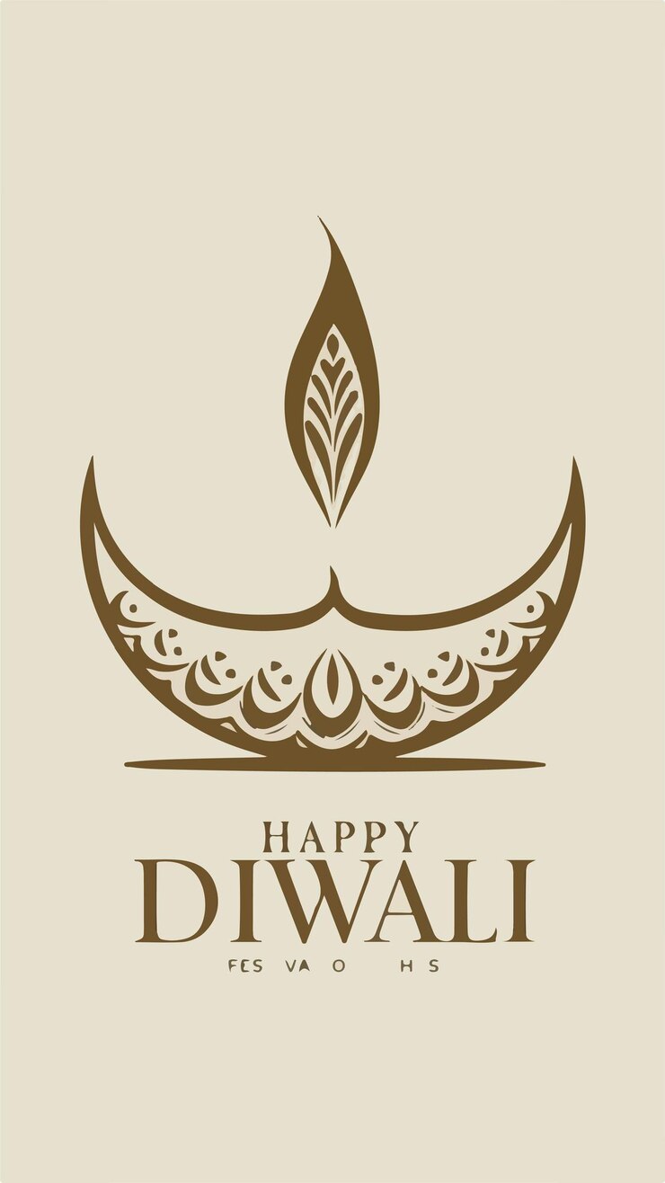 Photo a modern abstract happy diwali poster
