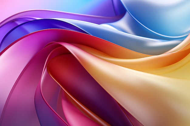 modern abstract multicolor wavy background composed of layers and shapes