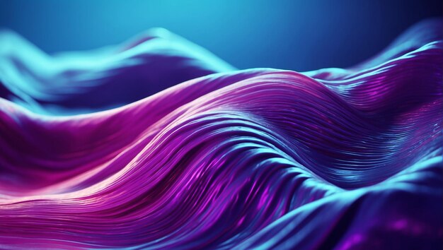 現代の抽象的な複数のカラーグラデーション 流れる波線 バナー背景