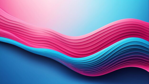 Modern abstract multiple color gradient flowing wave lines banner background