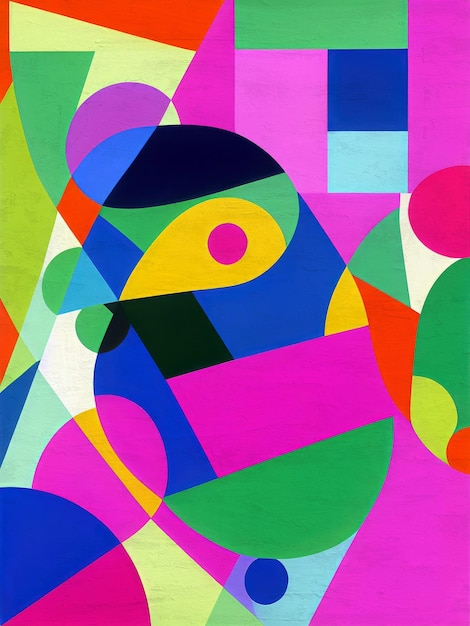 Modern abstract painting reproduction Minimalist Illustration hand painted background template
