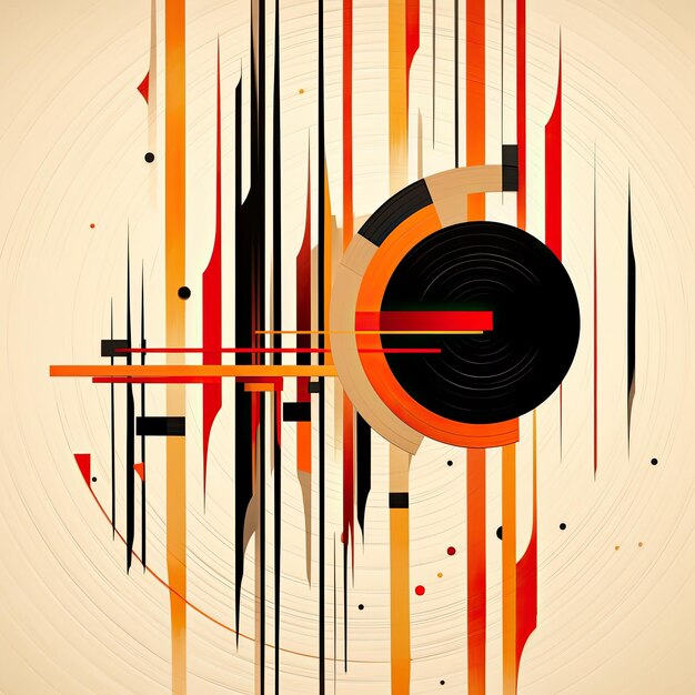 Photo modern abstract shapes design art