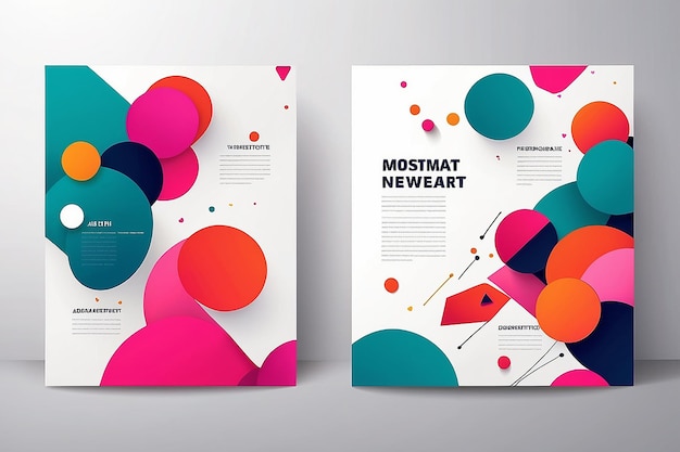 Modern Abstract Template Background Brochure leaflet flyer cover template Abstract background Minimalist Artwork and Geometric Shapes