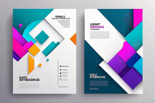 Modern Abstract Template Background Brochure leaflet flyer cover template Abstract background Minimalist Artwork and Geometric Shapes