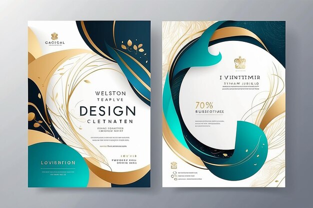 Modern Abstract Template Design Contemporary Style Graphic