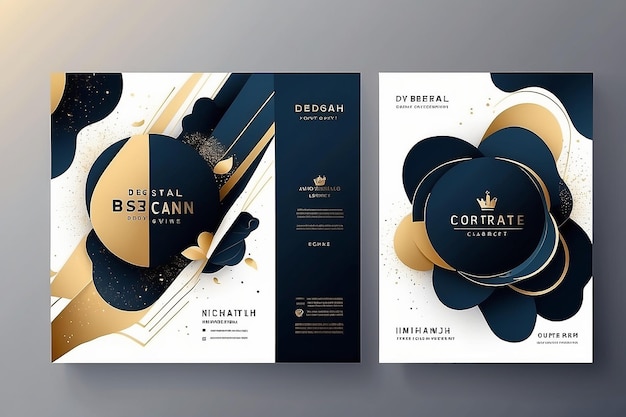 Modern Abstract Template Design Contemporary Style Graphic