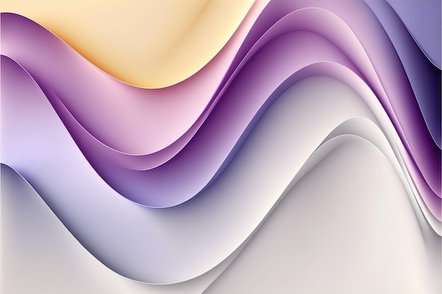 Modern abstract with wavy silk or textile banner design background