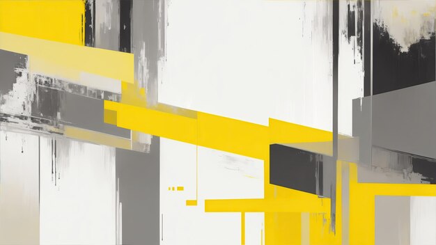 Modern abstract yellow and gray vector art background