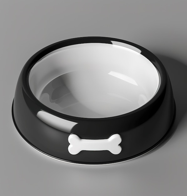 Modern aesthetic dog bowl with bone details the perfect combination of functionality and style for pet owners