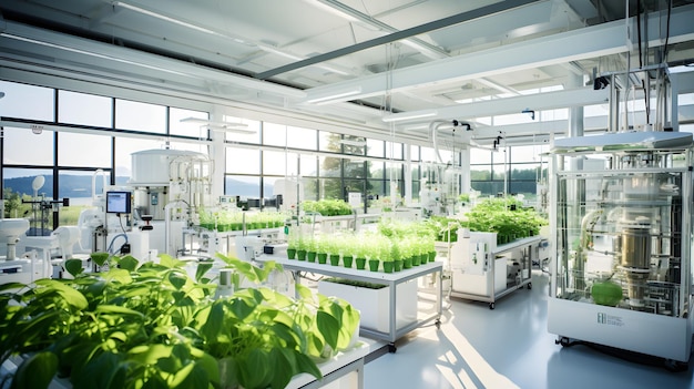 modern agriculture laboratory