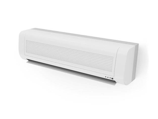 modern air conditioner isolated on white background