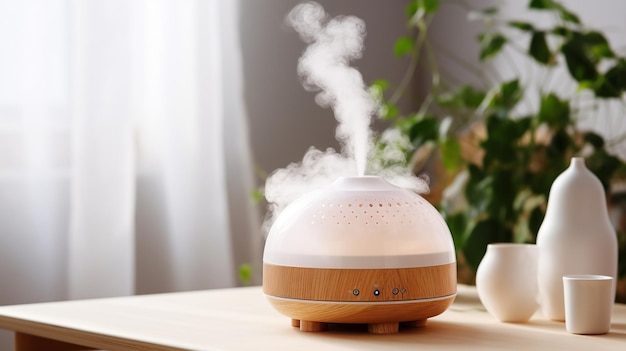 写真 modern air humidifier on table in living room