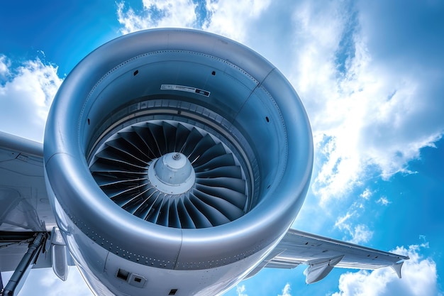 写真 現代の航空機のジェットエンジン