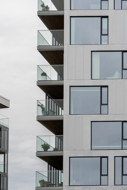 Modern apartment building in Bergen Norway