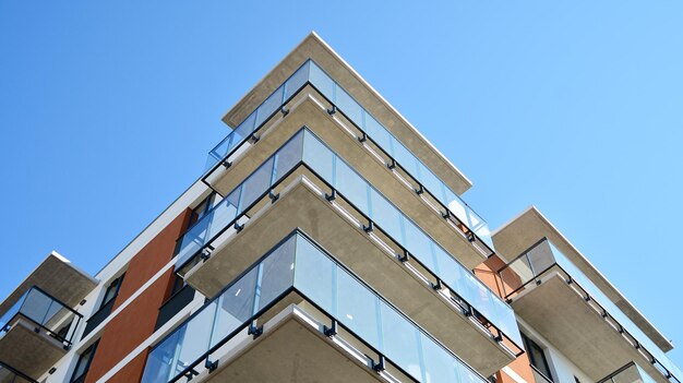 Modern apartment building facade new apartment buildings exterior