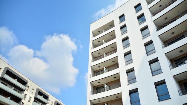 Modern apartment building facade new apartment buildings exterior