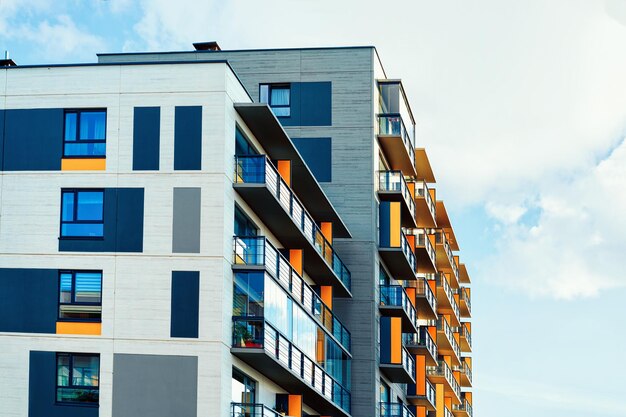 Foto moderno appartamento case e case edifici residenziali complesso concetto immobiliare