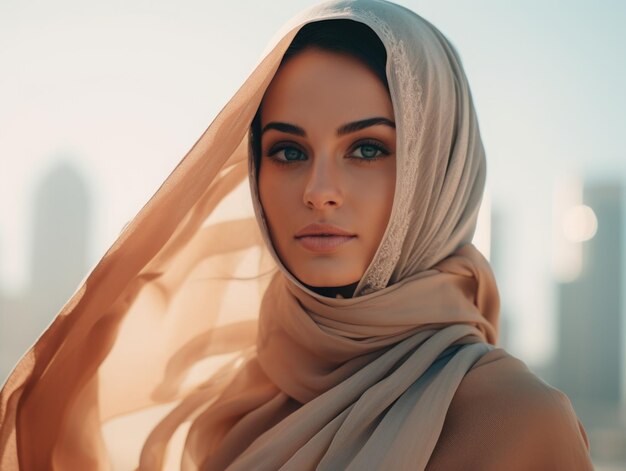 Modern arabic woman with hitjab