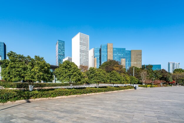 Photo modern architectural landscape of hangzhou qianjiang new town cbd