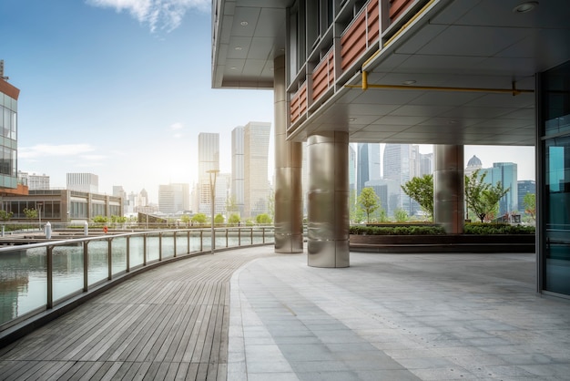 사진 lujiazui, 상하이의 현대 건축 풍경