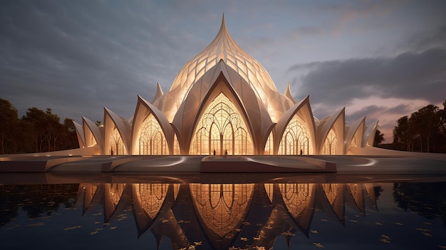 modern architecture of islamic mosque