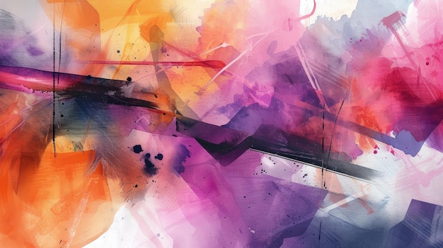 Photo modern artistic fragments of contemporary watercolor abstract background