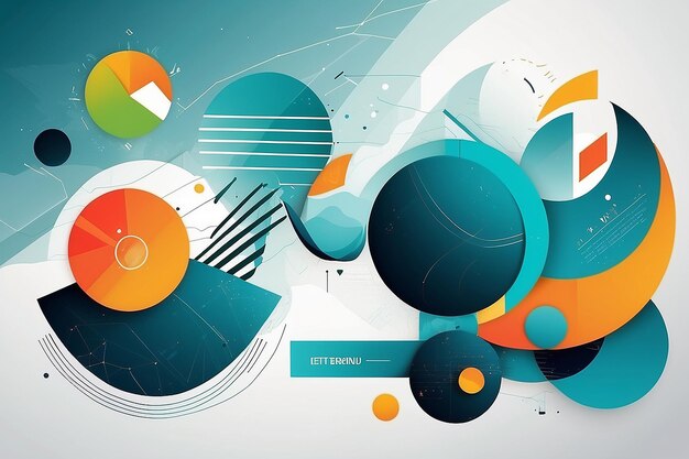 Modern background design with abstract graphs and textures Fully editable vector