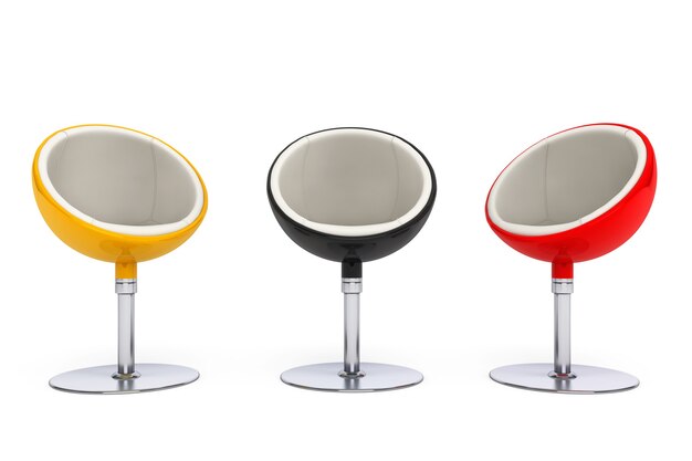 Modern Ball Chairs on a white background