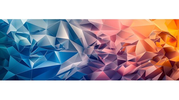 Photo modern_banner_with_an_abstract_low_poly_design