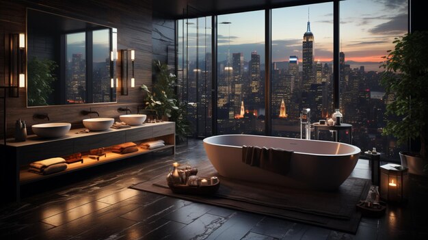 Modern bathroom concept