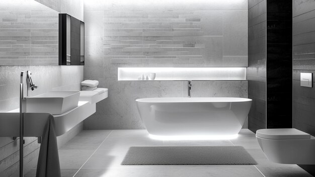 Modern bathroom interior with sink