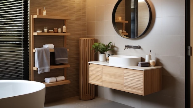 Modern bathroom interior