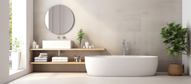 modern bathroom interior