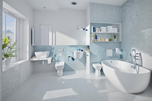 modern bathroom interior