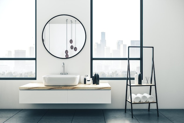 Modern bathroom interior